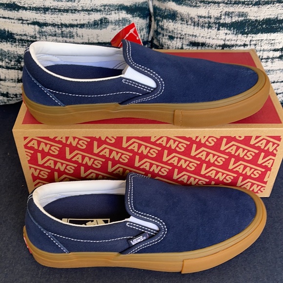 Vans Shoes - Vans Slip-On Pro Navy/Gum WMNS